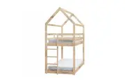 Brook Timber House Design Kids Twin Bunk Bed - Natural