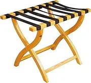 Guest Room Luggage Rack, Folding Suitcase Stand Luggage Rack Luggage Rack, Solid Wood Folding Rack, Luggage and Clothing Rack, Hotel Luggage Storage Rack, Home Living Room and Bedroom (Color