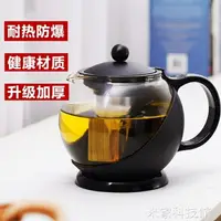 在飛比找樂天市場購物網優惠-茶壺 雅風塑料外殼玻璃茶壺家用餐廳酒店泡茶壺耐高溫過濾茶具咖