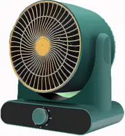 Battery-powered Heater For Camping, Heater For Office, 3 Settings, Fan Option, Advanced Safety Features, Whole (euro Standard) Gd green