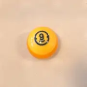 "9 Cue Ball: Bold yellow hue adds energy to your pool game, ensuring precision