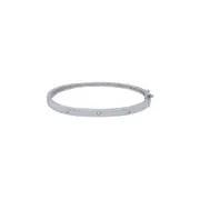 Bangle with Cubic Zirconia in Sterling Silver