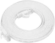 High Speed CAT6 Ethernet Cable 8 Core Twisted Pair Flat Network Jumper with Gold Plated RJ45 Connectors 10Gbps Transmission 600MHz Bandwidth for Routers PCs Smart TVs (15m)