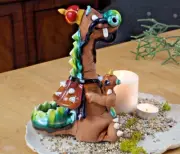 Dragon King Incense Cone Holder Animal Figurine Home Decor © Midene Handmade