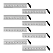 Renovator's Supply Ornate Cornice White Urethane Amelia Ornate Design 8 Pieces