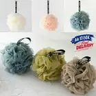 Soft Mesh Pouf Bath Shower Sponge Loofah Exfoliating Puff Bathing Ball Scrubber