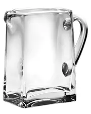 Barski Rectangle Large Glass Pitcher with Handle