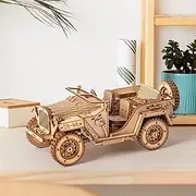 ROKR 3D Wooden Puzzles for Adults Mechanical Models Kits to Build (Army Jeep)