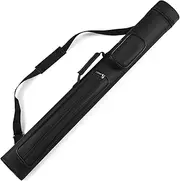 HIKOAN 2X2 Hard Cue Case Billiard Pool Cue Stick Carrying Case Tube
