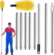 Gutter Hose Extension Wand - Flexible Brush Head Cleaning Brush Gutter Cleaner - Safe Long Lasting Gutter Cleaning Tool for Home Maintenance High Pressure Waterflow