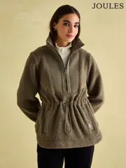 Joules Thurlston Khaki Green Borg Fleece (B49560) | $184