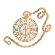 Couture Creations Gentlemans Emporium Cut Foil & Emboss Die Pocket Watch