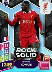 Panini Premier League Plus 2024 2025 Ibrahima Konate Rock Solid Trading Card