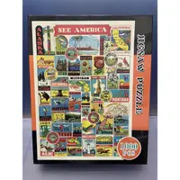 在飛比找蝦皮購物優惠-美國拼圖 美國各州拼圖 jigsaw puzzle 1000