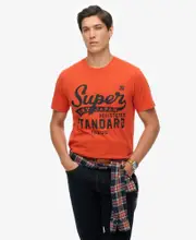 Standard Script Tee | Denim Co Rust Orange