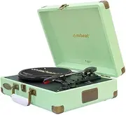 Mbeat MB-TR96TGN Woostock 2 Retro Bluetooth Music Vinyl Turntable Record Player Tiffany GRN