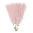 5pcs Dried Faux Pampas Grass 17" Artificial Pampas Grass Decor Light Pink