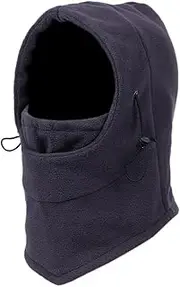[FEATUR] Winter Aviator Pilot Cap,Winter Siamese Windproof hat, hat with Ear Flaps, Warm Cap Winter Men Women Hats Waterproof Thermal Fleece Balaclava Hat Hooded Neck Warmer (Color : B, Size : One Size) (Colo