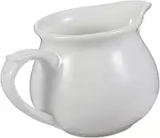 HAKIDZEL Ceramic Sauce Boat Dripless Gravy Container for Condiments Suitable for Home and Restaurant Use Traditional Design for Sauces Dressings and Dips