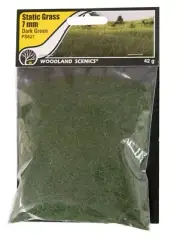 Woodland Scenics Static Grass Dark Green 7mm # FS621