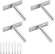 Floating Shelf Bracket Hidden Shelf Supports Brackets 4PCS Heavy Duty Concealed