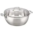 Scanpan Impact 32cm Stainless Steel Stewpot Casserole w/ Lid Round Cookware SLV
