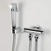 Shower Set The Copper Bidet Nozzle Three Through Cleaner Three Angle Valve Angle Valve of Washing Machine Set Women Cleaning Device Compatible with Toilet Bowl Gun,1M Hose Setquality Assurance
