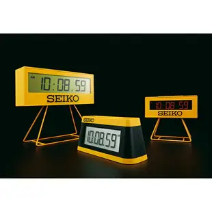 日本代購 SEIKO SQ815Y 比賽計時鐘造型 多功能 電子鐘 時鐘 桌上 鬧鐘 競賽 計時 碼錶 日曆