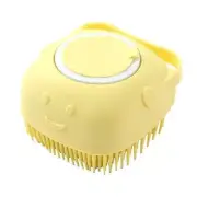 Dog Cat Bath Brush Scrubber with Shampoo or Soap Dispenser | Useful for Grooming