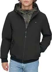 [Tommy Hilfiger] Men's Soft Shell Active Filled Bomber Jacket