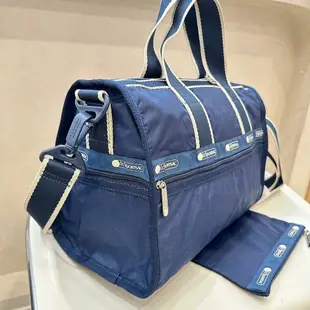 Lesportsac 深藍拼色 7384 小型旅行袋/手提包/斜背包 降落傘防水 限量