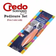 CREDO SOLINGEN PLANE CORN CALUS CUTTER W/ RASP & 10 blades PEDICURE TOOL