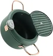 MOTHNUR 1Pc Japanese Style Tempura Fryer Non Stick Deep Frying Pot for Home Kitchen Compact Design Easy to Use with All Stove Types Healthy Cooking Experience