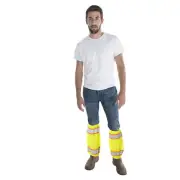 Cordova VLG201 Type R, Class E, Lime Mesh Leg Gaiters, Two-Tone Reflective...