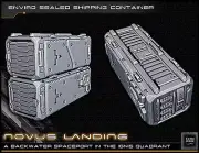 Cargo Shipping Container - Novus Landing - Starfinder - Cyberpunk - Science Fict