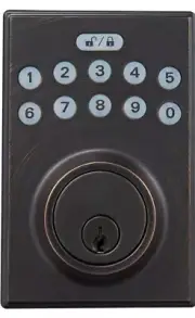 Amazon Basics Electronic Keypad Deadbolt Keyed Entry - Oil Bronze
