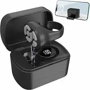 Remote Scrolling Ring for TikTok - Bluetooth Camera Shutter Remote Clicker, Smart Ring With Holder for Kindle App Page Turner, Compatible With iPad, iPhone, iOS, Android (Black)