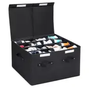 16 Pairs Shoe Storage Box Foldable Containers Baskets Boxes Bins Adjustable