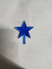 Christmas Tree Topper Star - Blue- vintage