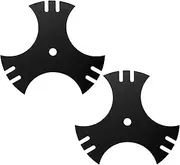 Edger Blade 781-0748 781-0748-0637 for Craftsman Troy-Bilt MTD Lawn Edger - 3-Side 9" Tri-Star Trencher Blade for B&S Sears McLane Gas Edger,Replace 40-009 490-105-M017 981-0748- 2 PCS