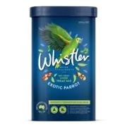 WHISTLER Exotic Large Parrot Bird Treat Mix 450gm 8 Pack Nut Fruit Herb Feeding