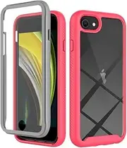 Bnvdfre Case for iPhone SE 2022/2020 (3rd/2nd Generation), iPhone 8/7 Mobile Phone Case with Built-in Screen Protector, Shockproof Protective Case, 360 Degree Full Protection, Rugged Protective TPU