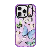 iPhone 16 Pro Impact Ring Stand Case MagSafe Compatible Butterflies