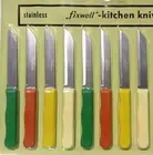 FIXWELL Stainless Steel Knife Set Multi-purpose Usage Pack of 8 Assorted Color