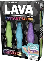Lava Brand Instant Slime - Make Your Own Slime Activity Kit - Includes 3 Different Colored Slimes - Just Add Water - Ages 6 and Up