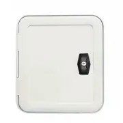 Square Rectangle Rounded Corner RV Storage Hatch Door UV Resistant with Locker