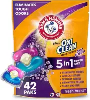ARM & HAMMER Plus OxiClean with Odor Blasters 42 Count (Pack of 1)