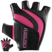 Contraband Pink Label 5437 EXTREME Grip Lifting Gloves Rubber Padded Palm Women