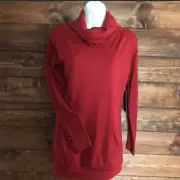 Women's Boutique Red Sofishie Turtleneck Small w/pocket Brand New