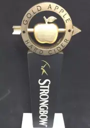 Strongbow Cider Tap Handle Gold Swinging Apple Hard Cider 7.5" New (No Box) F/S